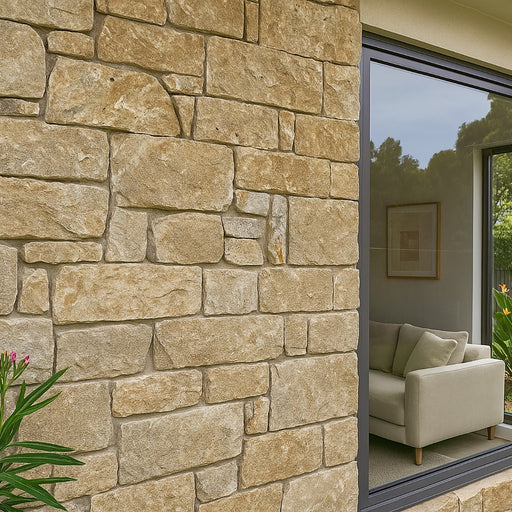 Cream Travertine Z-Panel Wall Cladding