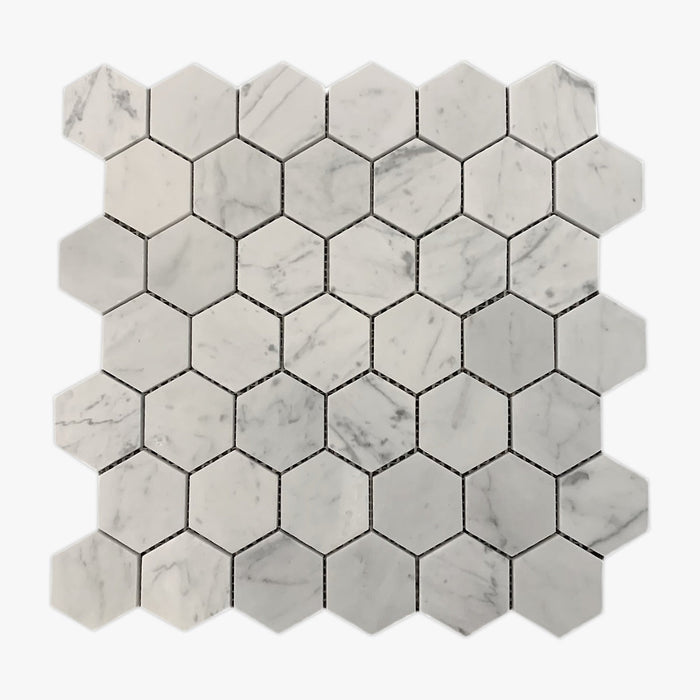 Carrara Marble Hexagon Cararra Mosaic