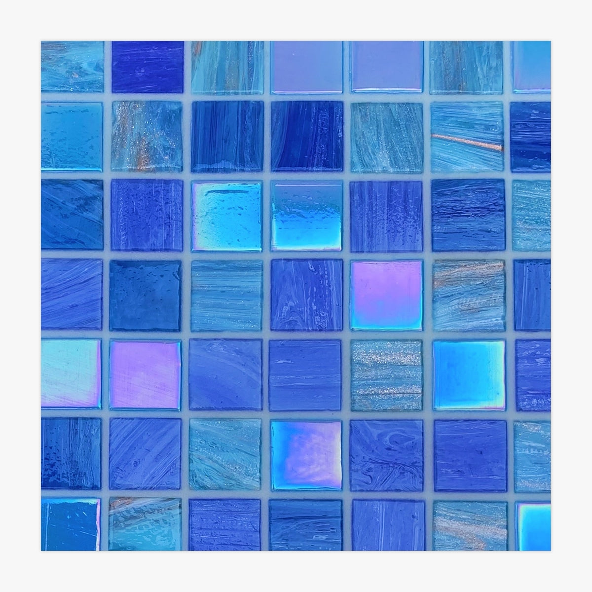 Bisazza Glass Blend Liz Gloss Square Mosaic 20x20x4 | Graystone Tiles ...