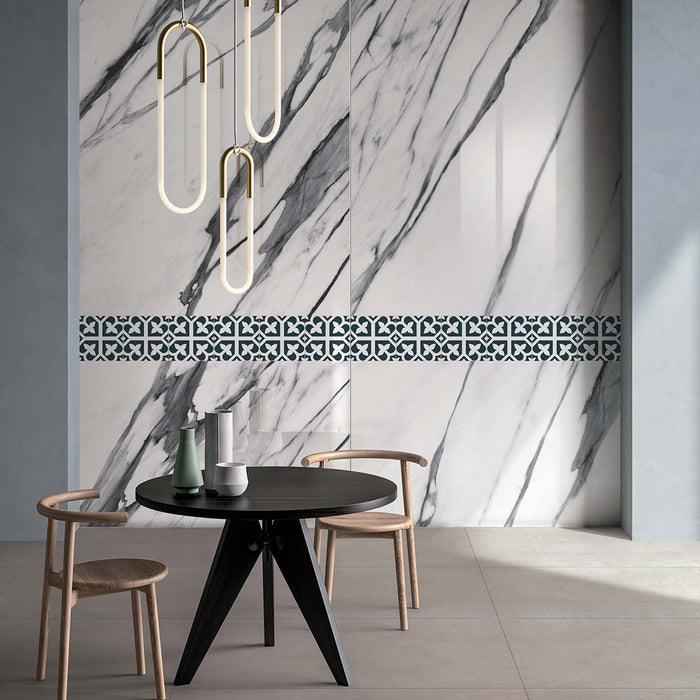 Vincent Bloom Navy Blue Porcelain Tile