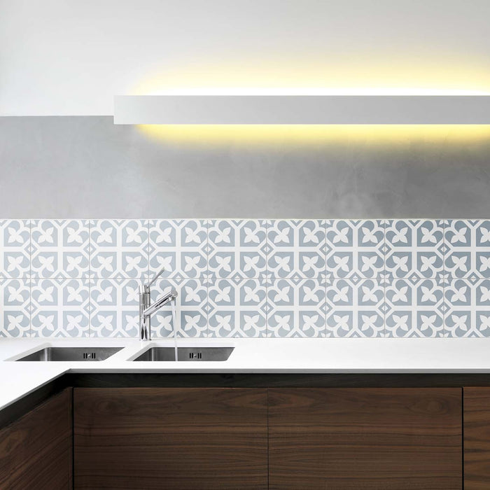 Vincent Bloom Baby Blue Porcelain Tile