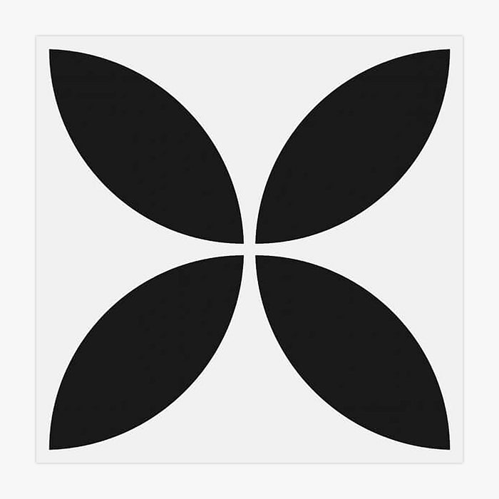 Vincent Flora Black Porcelain Tile