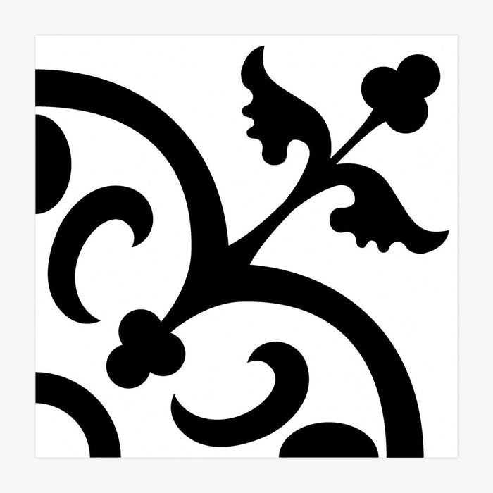 Vincent Crest White Porcelain Tile