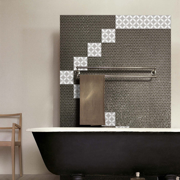 Vincent Star Grey Porcelain Tile