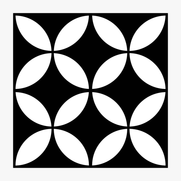Vincent Star Black Porcelain Tile