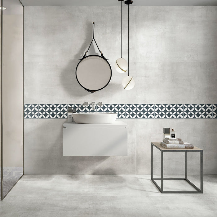 Vincent Star Navy Blue Porcelain Tile
