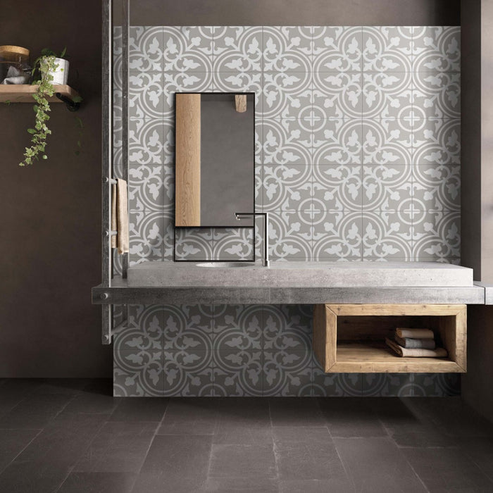 Vincent Bloom Grey Porcelain Tile