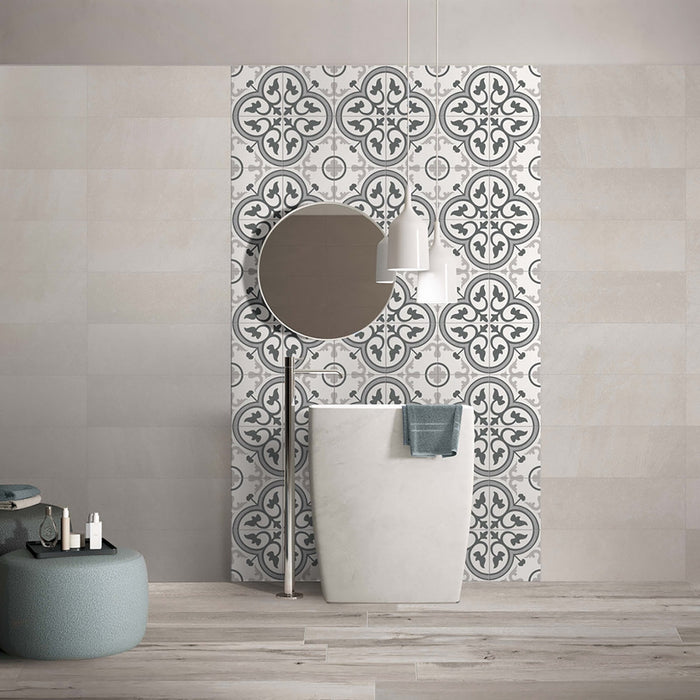 Vincent Porcelain Fleur Tile