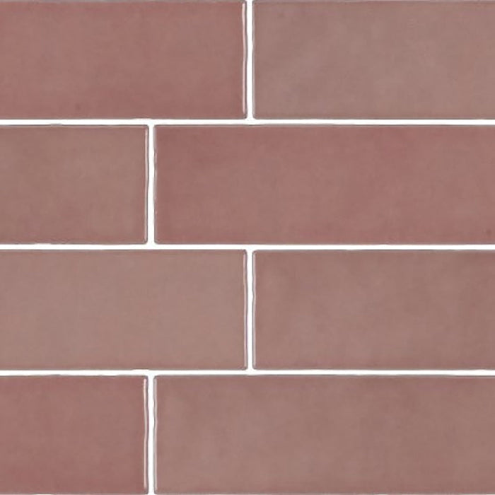 California Subway Pink Ceramic Tile