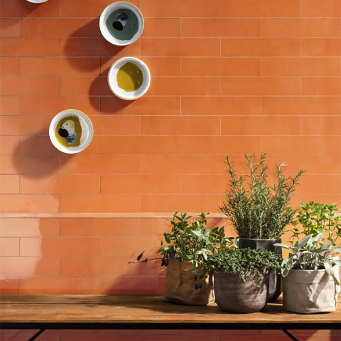 California Orange Ceramic Tile
