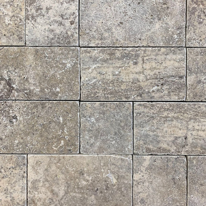 Silver Travertine Multiway Pattern Tile