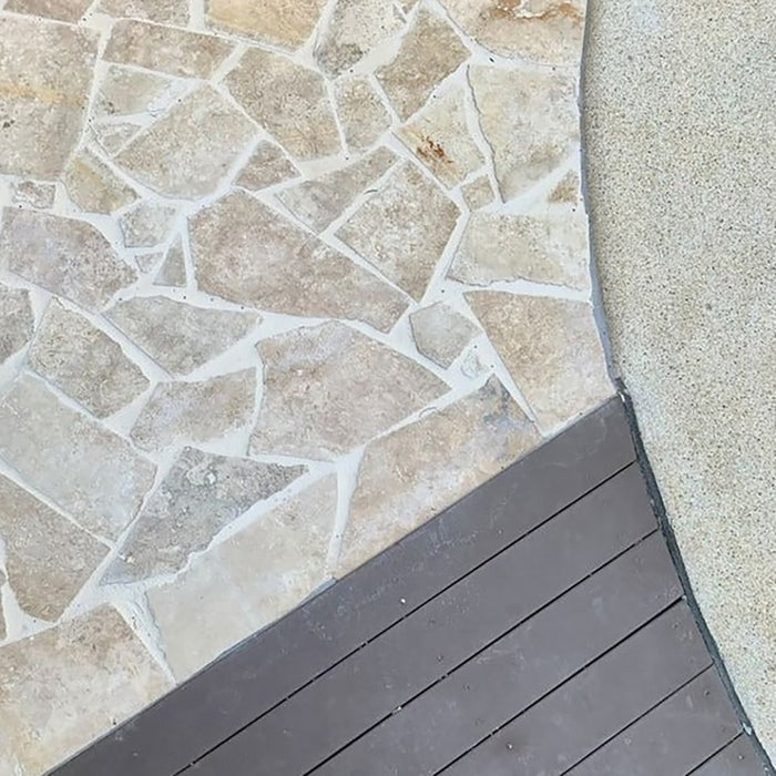 Random Pave Classic Travertine Raw Crazy Pave Random | Graystone Tiles — Graystone ...