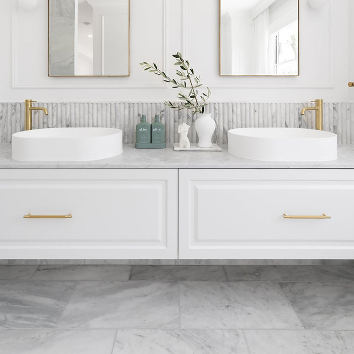 Imperial White Marble Flute