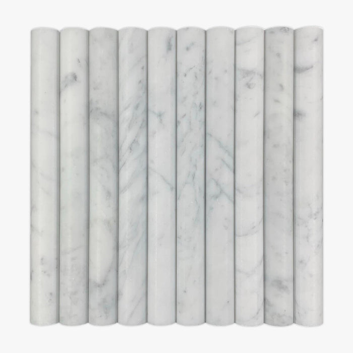 Imperial White Marble Flute