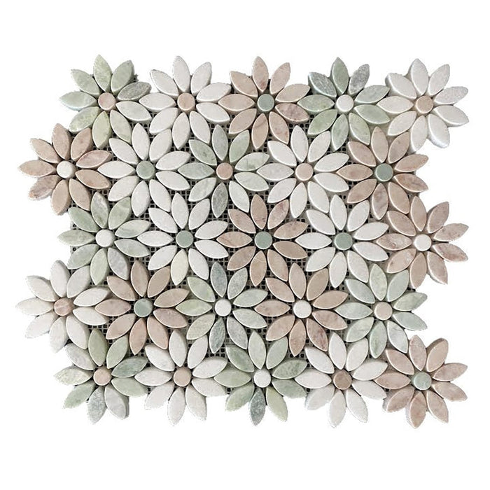 Delft Flower Marble Mosaic