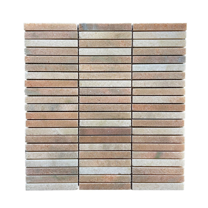 Rosa Portogallo Marble Small Kitkat Mosaic