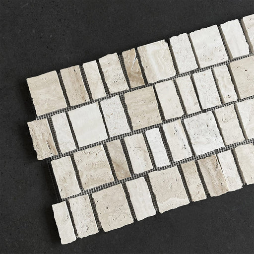 Cream Travertine Fiorano Mosaic