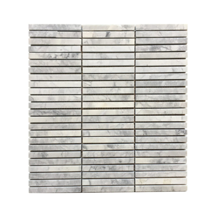 Super White Quartzite Small Kitkat Mosaic