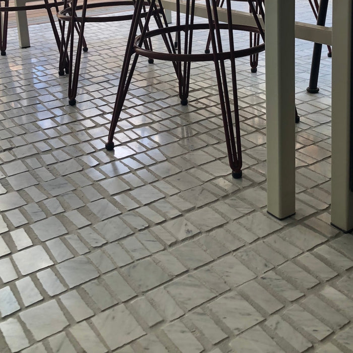 Carrara Marble Fiorano Mosaic