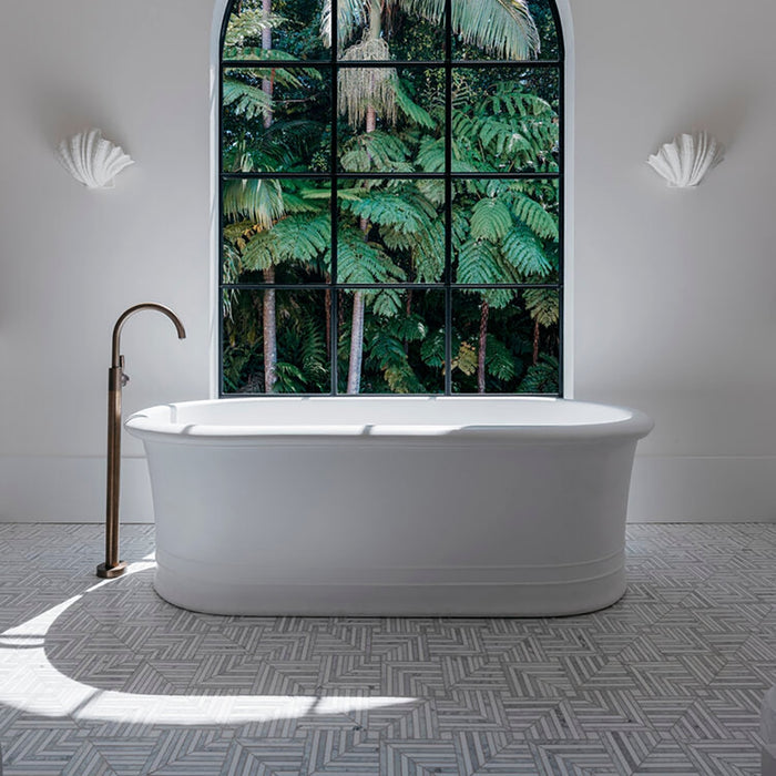 Carrara Marble Chicago Carrara & Thassos Mosaic