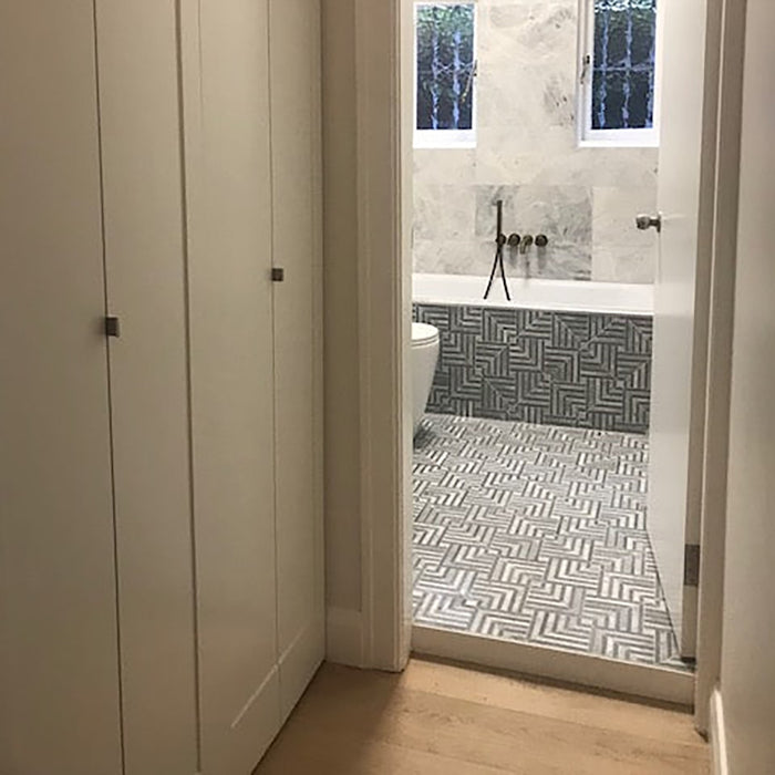 Carrara Marble Chicago Carrara & Bardiglio Mosaic