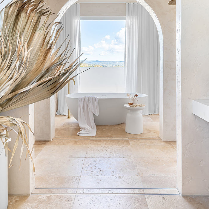 Classic Travertine Tile 610x610 Tumbled