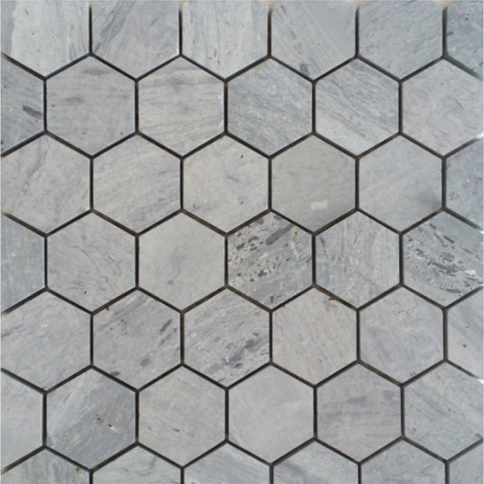 Bluewood Marble Hexagon Mosaic