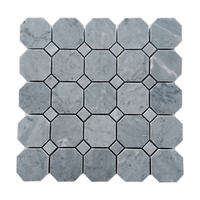 Octagon Italian Grey Marble Mosaic