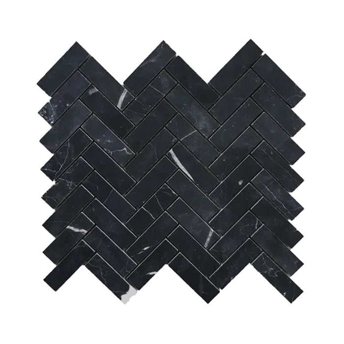 Hexagon Nero Marquina Marble Mosaic 20x64x10