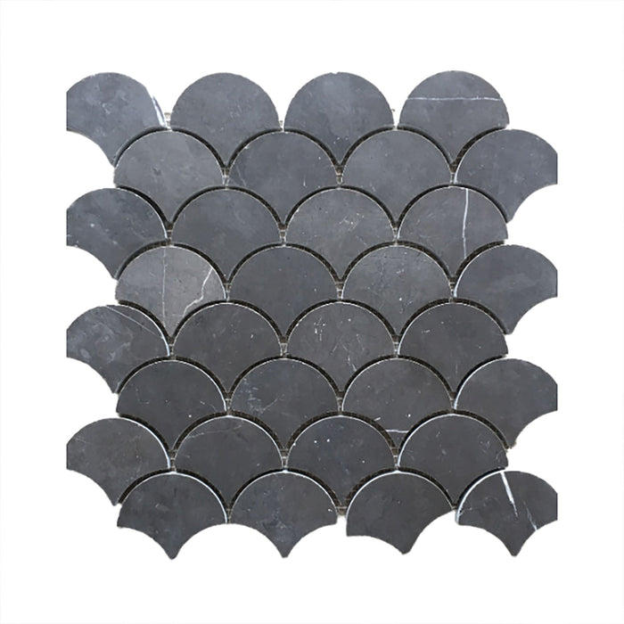 Fan Pietra Grey Marble Mosaic