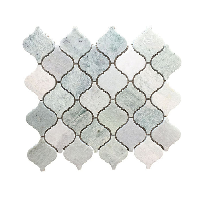 Arabesque Ming Green Marble Mosaic