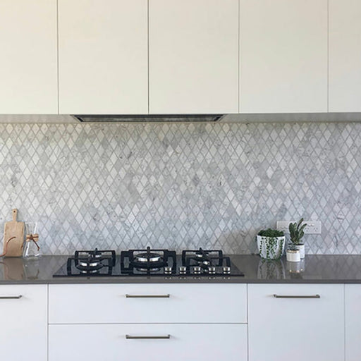 Carrara Marble Diamond Mosaic