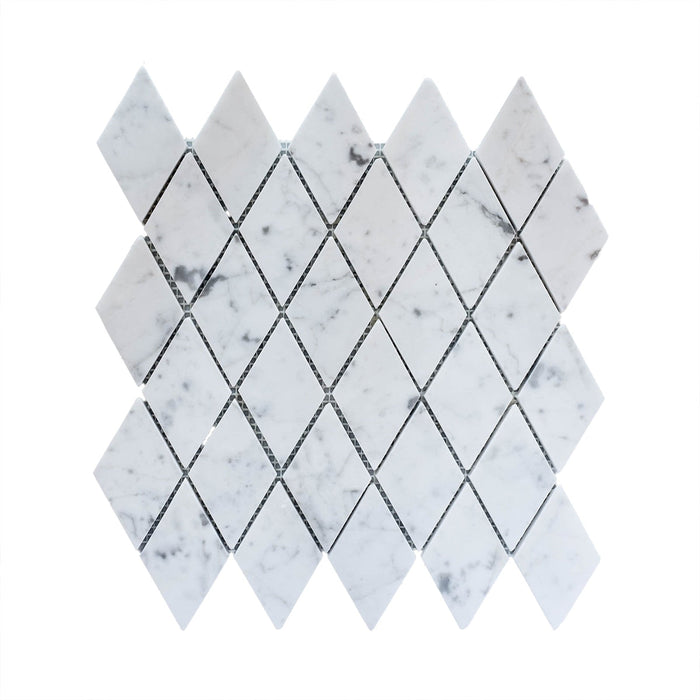 Carrara Marble Diamond Mosaic