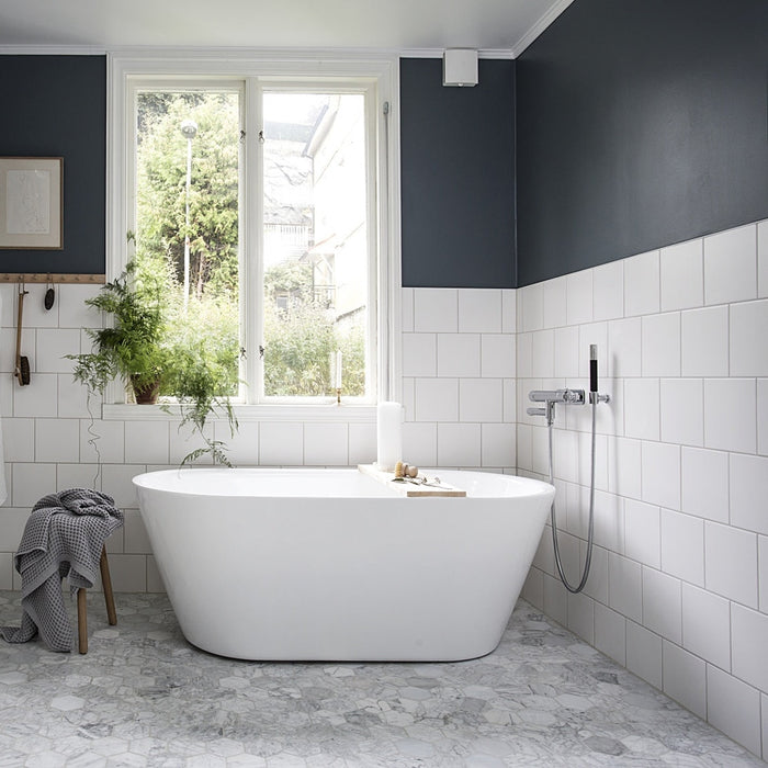 Carrara Marble Xxl Hexagon Mosaic