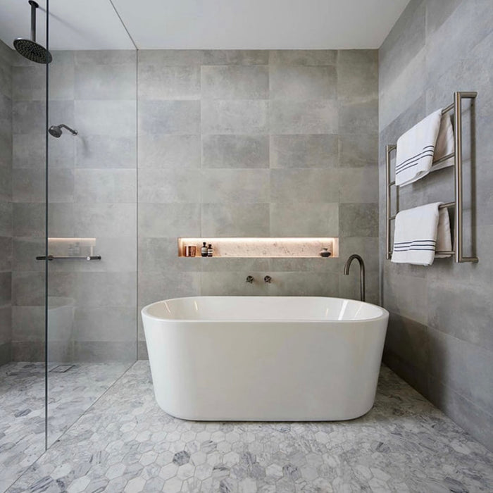 Carrara Marble Xl Hexagon Mosaic