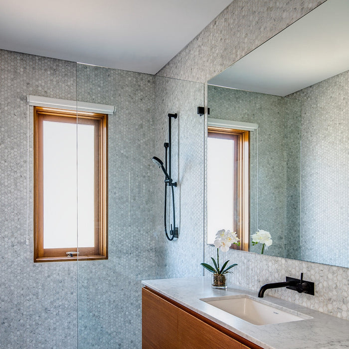 Carrara Marble Mini Hexagon Mosaic