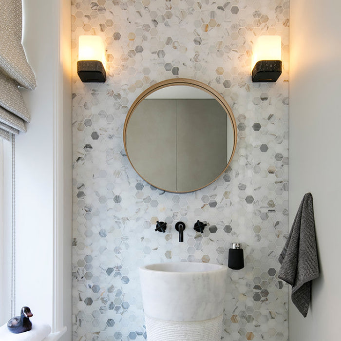 Calacatta Gold Marble Hexagon Mosaic