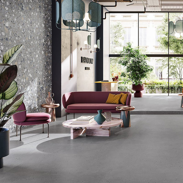 Grey Maxi Deconcrete Porcelain Tile
