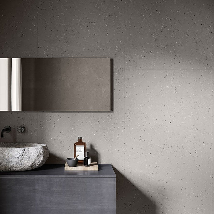 Micro Deconcrete Pearl Porcelain Tile