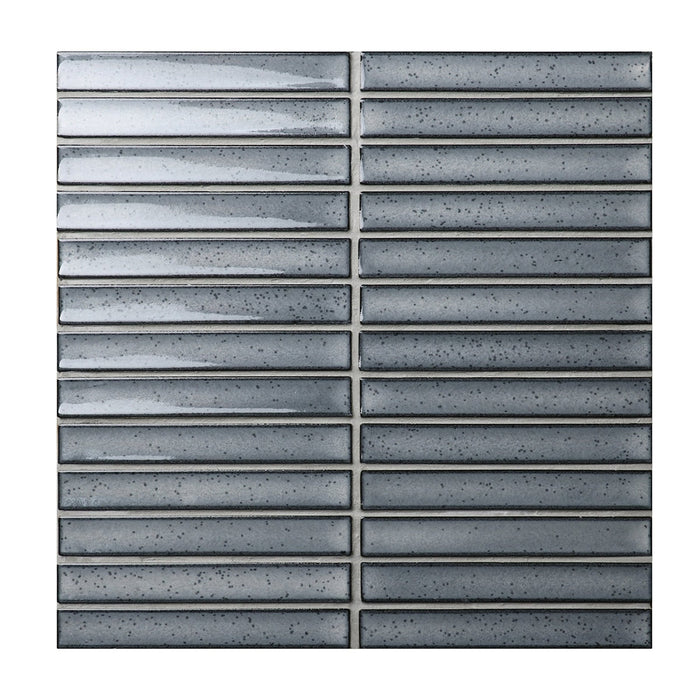Raku Kitkat Light Grey Porcelain Mosaic