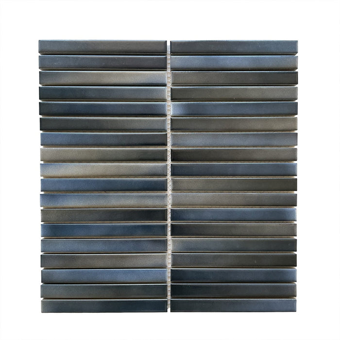 Ombre Kitkat Denim Porcelain Mosaic
