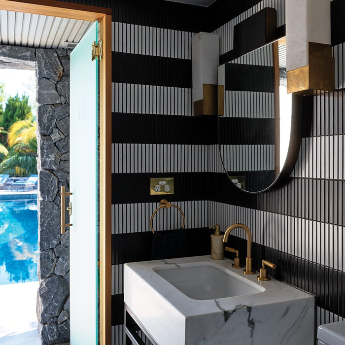 Twix Kitkat White Porcelain Mosaic Matte