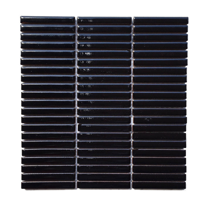 Vintage Kitkat Black Porcelain Mosaic