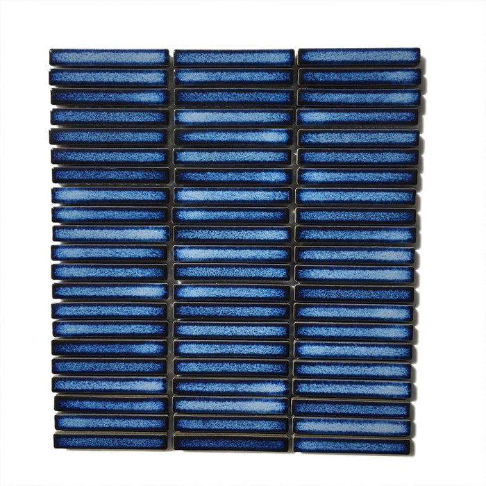 Vintage Kitkat Deep Sea Blue Porcelain Mosaic