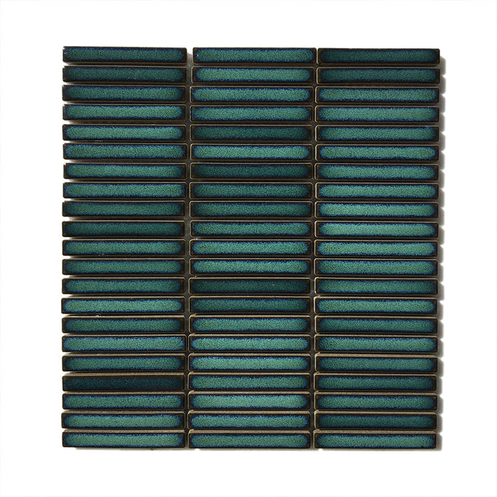 Vintage Kitkat Green Porcelain Mosaic