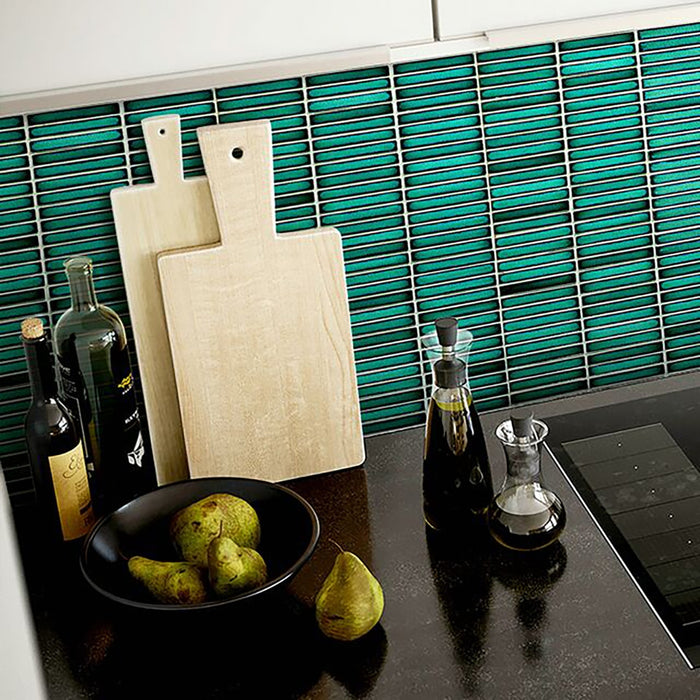Vintage Kitkat Green Porcelain Mosaic