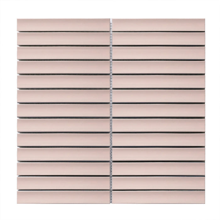 Raku Kitkat Pink Porcelain Mosaic