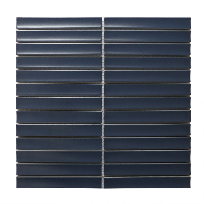 Raku Kitkat Midnight Blue Porcelain Mosaic