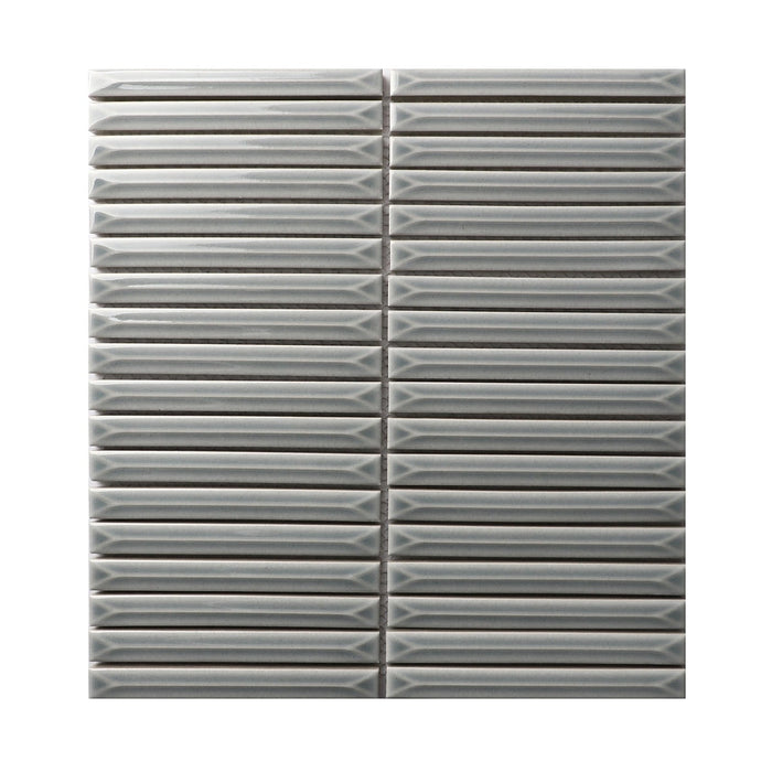 Senkei Kitkat Light Grey Porcelain Mosaic