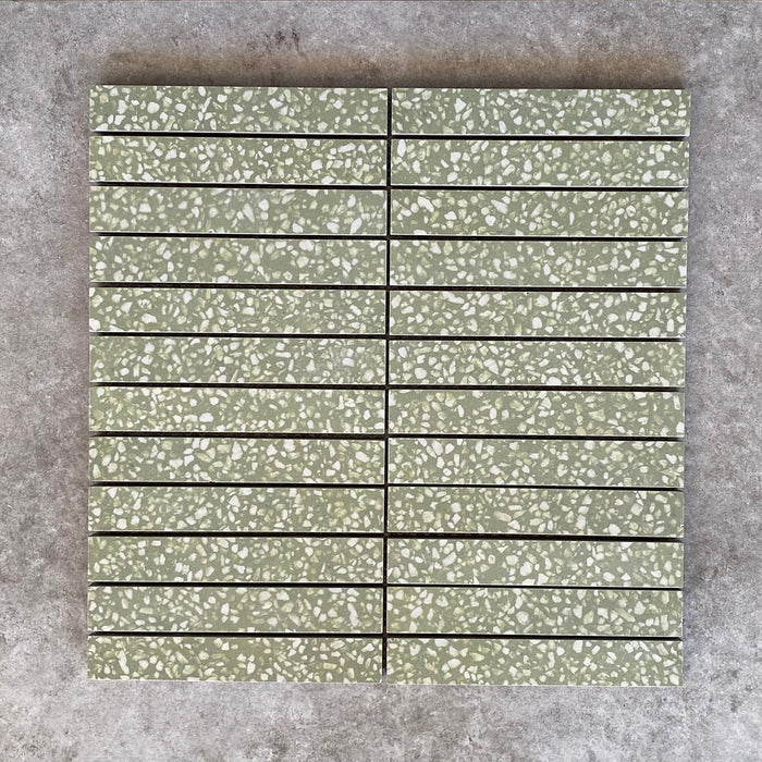 Alta Terrazzo Kitkat Green Mosaic